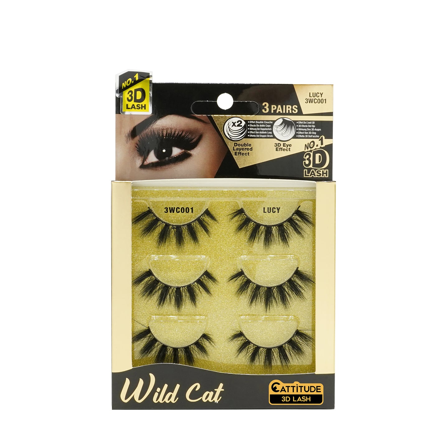 Cattitude Wild Cat Lashes - 3 Pack | EBIN NEW YORK