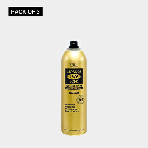 [3 Pack] Wonder Lace Bond Wig Adhesive Spray - Sensitive