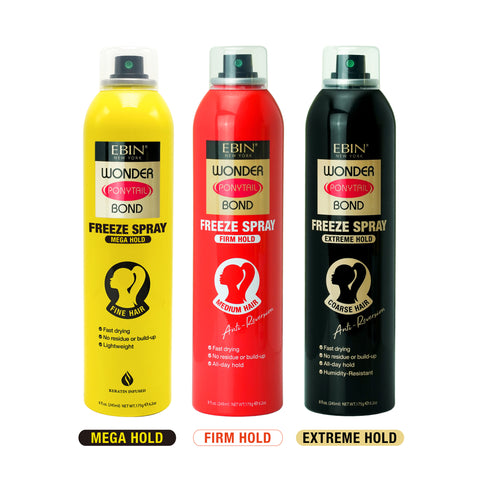 Wonder Ponytail Bond Freeze Spray - Mega Hold