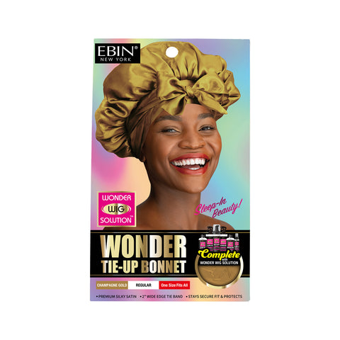 Wonder Wig Tie-Up Bonnet - Champagne Gold