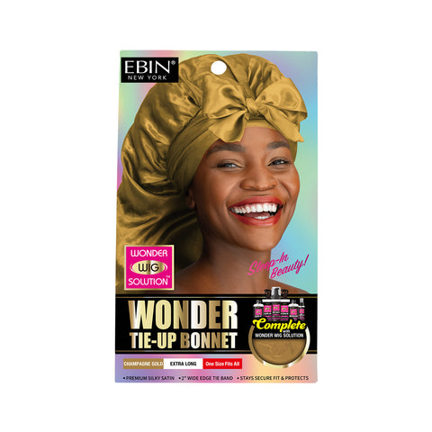 Wonder Wig Tie-Up Bonnet - Champagne Gold