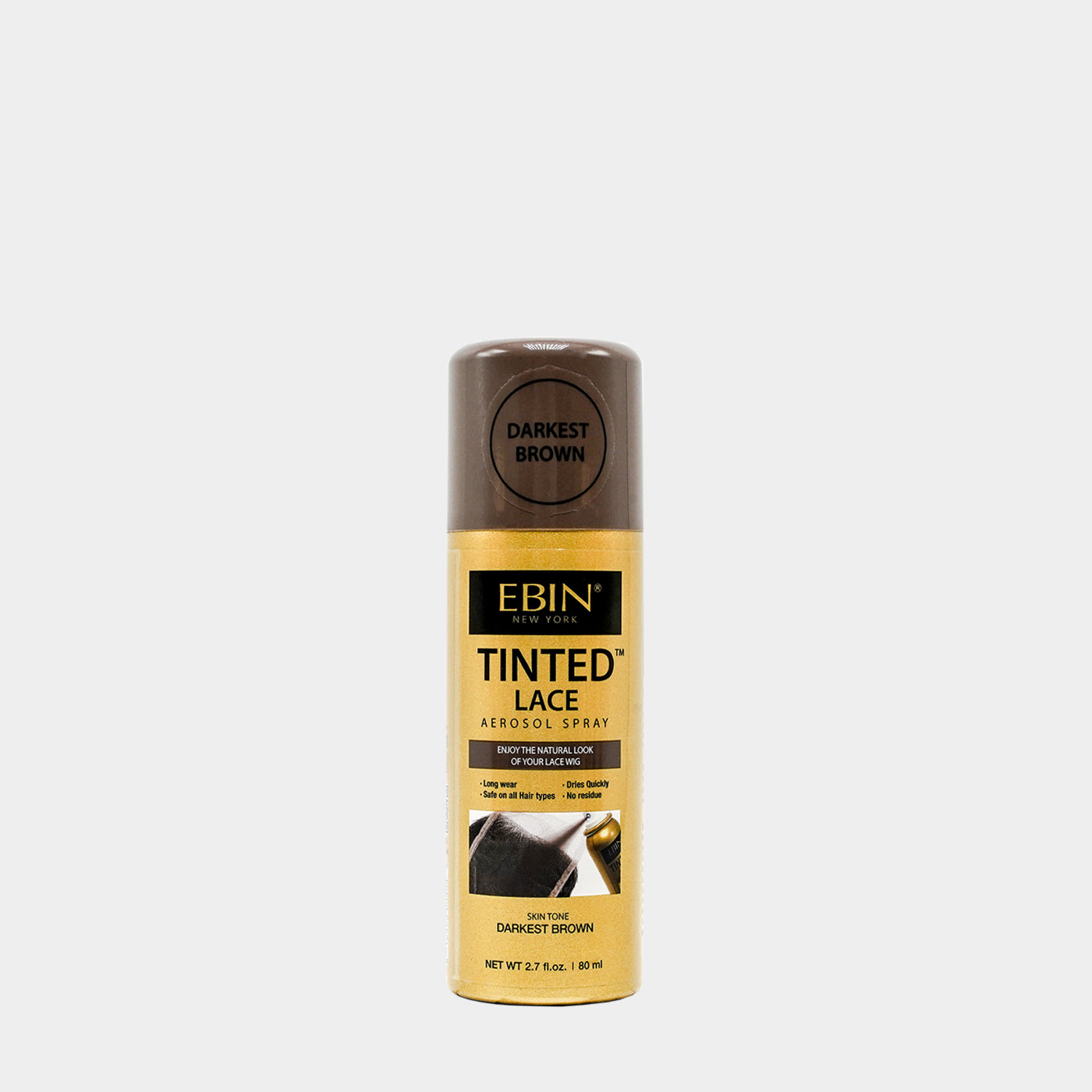  EBIN NEW YORK TINTED LACE MOUSSE - Medium Brown, 3.38oz/ 100ml   Lightweight Foam with Highly Pigmented, Perfect Matching with Flawless  Finish : Everything Else