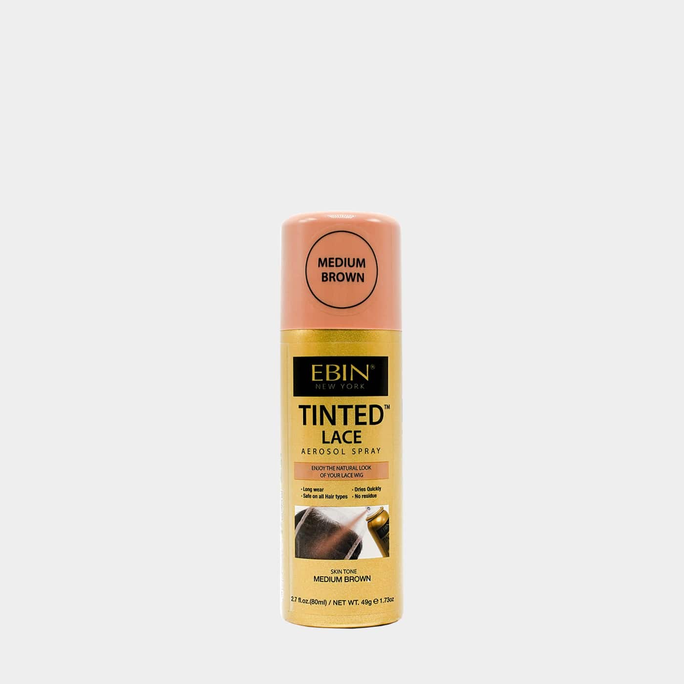 EBIN NEW YORK Tinted Lace Spray - Medium Dark Brown 2.7 fl.oz